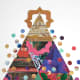 Layers of Paper Added to My Patchwork Christmas Tree Collage