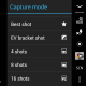 Still shot camera controls and options