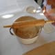 Use a rolling pin to make the salt dough clay nice and flat