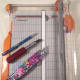 Paper trimmer with craft knives.