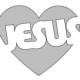 Name of Jesus stencil.