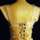 This dress is made from bleached denim! It's beautiful! Who knew old jeans could be so gorgeous?