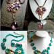 Steampunk-inspired jewels for the bride