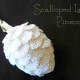 Scallop Lace Pine Cone Christmas ornament