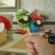 Super Mario paper cut-outs for lollies.