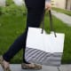 This trendy tote can be made by anyone, because it doesn't require sewing.