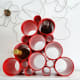 Trendy wine rack made from PVC pipe segments that are glued together. This can make a fabulous homemade gift for a guy who has everything.