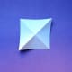 Fold a square two ways diagonally.