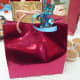 Fasten your bag with a pretty bow, then off you go into the snow!