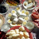 Easter morning breakfast from our basket and shared with family I hadn't seen in far too long. Special memories!