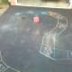 Our finished sidewalk chalk game!