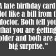 Belated birthday cards are a nice surprise