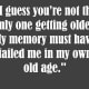 Belated birthday old age joke