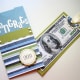 This card design has a perfect hiding spot for a check.