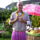 Even guys can wear grass skirts.