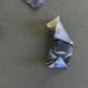 Start your project with eight squares. Fold them all like above till step E). Next fold the top and bottom as in step H)