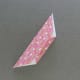 Start with eight 3 inch squares. Fold each square as on Lesson #1 through step (C.