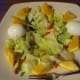 The salad looks pretty normal in regular light.