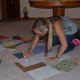 Glue the paper down.