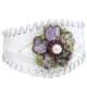 Leather cuff for biker wedding jewelry.