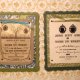 two versions of the ceremony invitation