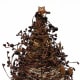 A decorated grapevine topiary tree.