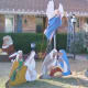 Cutting out wood is a harder project but allows you to spread the scene over your yard.