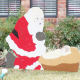 Santa Bowing to Jesus