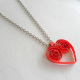 Quilled pendant.