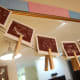 It's a little hard to see but those are the ultrasound pictures. Guests can look closely to help them decide!