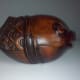 Wooden Box Carved in the Shape of a Fish