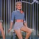 Marilyn Monroe, Betty Grable and Lauren Bacall in the trailer for the film How to Marry a Millionaire, 1953.