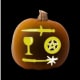 This is what the pattern will look like when carved into a pumpkin.