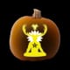 This is what the pattern will look like when carved into a pumpkin.