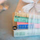 Stack of books and diamond rings