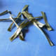 7. Cut the green straw to about 1-inch long