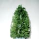 1. Mini Christmas tree using green straw without decorations
