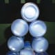2. Glue together yogurt bottles to form a Christmas tree.