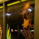 The final panel of the window scene - pumpkin images, leaf and corn accents