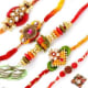 Different types of rakhis.