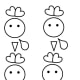 Small rooster head template.
