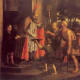 A painting of St Nicholas giving to the poor