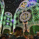 "Snow" event at Gardens by the Bay. Artificial snow shows are very popular with the tropical folks of Singapore.