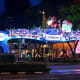 In 2019, the glitzy shopping stretch reverted to using traditional motifs for the light-up. Santa, presents, and Christmas trees were once again the highlights.