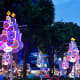 Neon, retro-modern inspired Christmas trees at Orchard Road Christmas Light-up 2019.