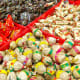 All sorts of exotic candies and snacks are on sale throughout the lunar festive season.