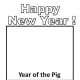 Draw a picture of a pig inside the square.