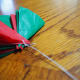 Pull up snugly, but carefully, and snip thread about 3 or 4 inches from the tissues, and make a knot in that end.