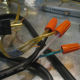 Light wires connected to the plug wires