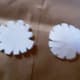 Fraying the circular piece of paper/cardstock makes it easier to glue.